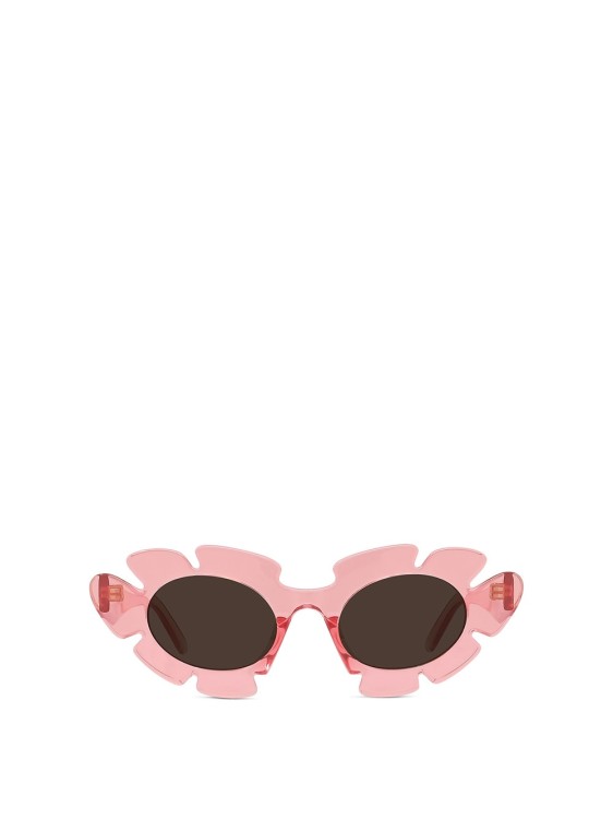 Loewe Flower Acetate Sunglasses In Pink
