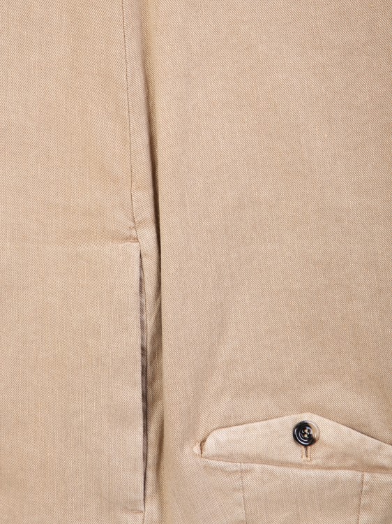 Shop Dell'oglio Beige Linen Suit In Neutrals