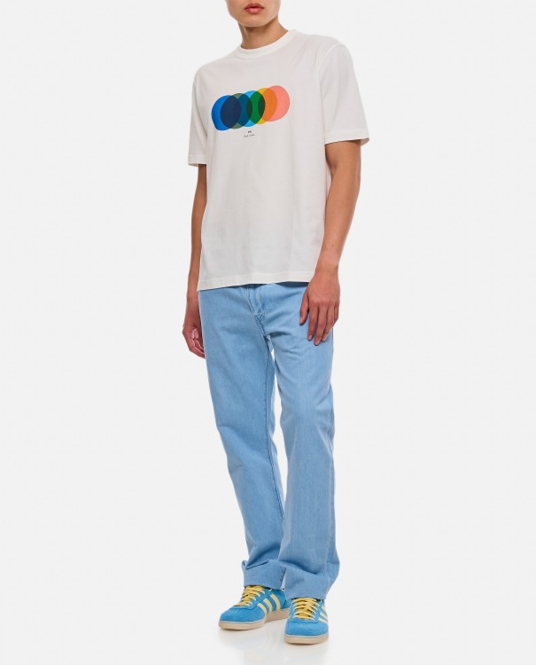 Shop Paul Smith Cotton T-shirt Circles In White