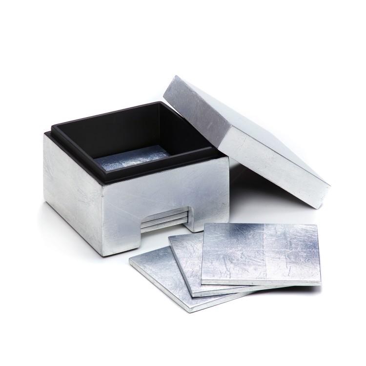 Shop Posh Trading Coastbox Silver Leaf Silver In Not Applicable