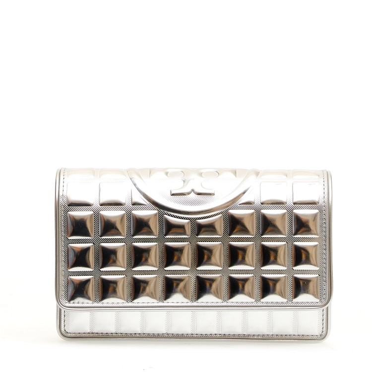 Tory Burch Flaming Soft Metal Silver In Neutral