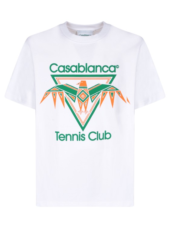 Shop Casablanca Cotton T-shirt In White