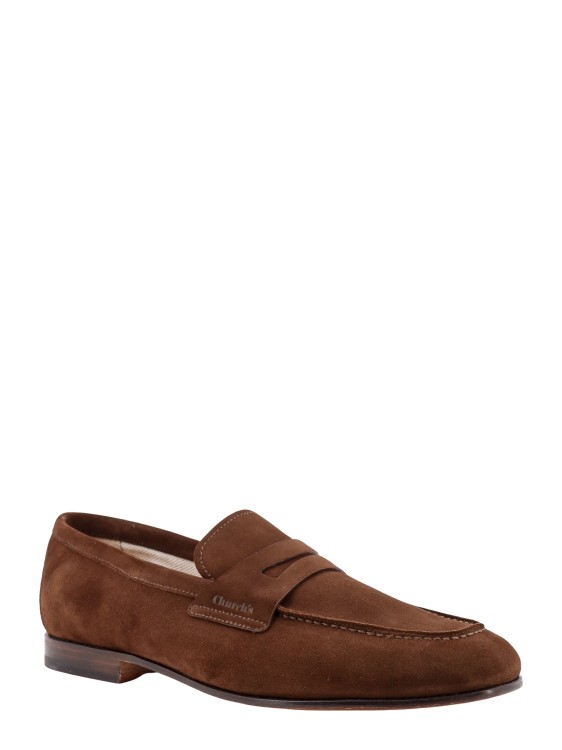Shop Church's Suede Loafer In Black