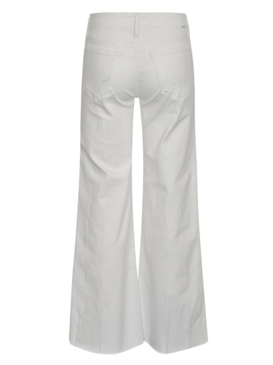 Shop Mother White Stretch-cotton Wed Denim Jeans