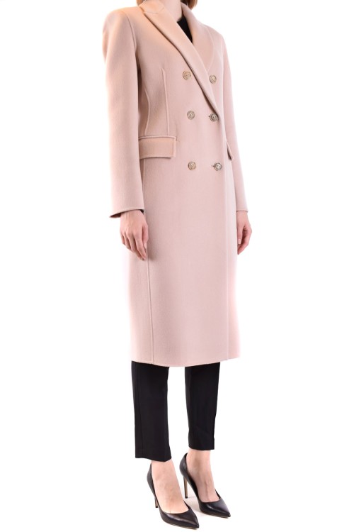 Shop Pinko Pink Double-breasted Coat
