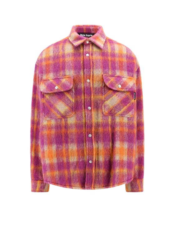 Shop Palm Angels Multicolor Checkered Jacket