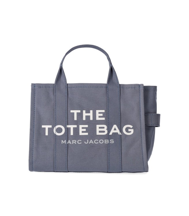 Marc Jacobs The Medium Tote Denim Blue Handbag In Grey