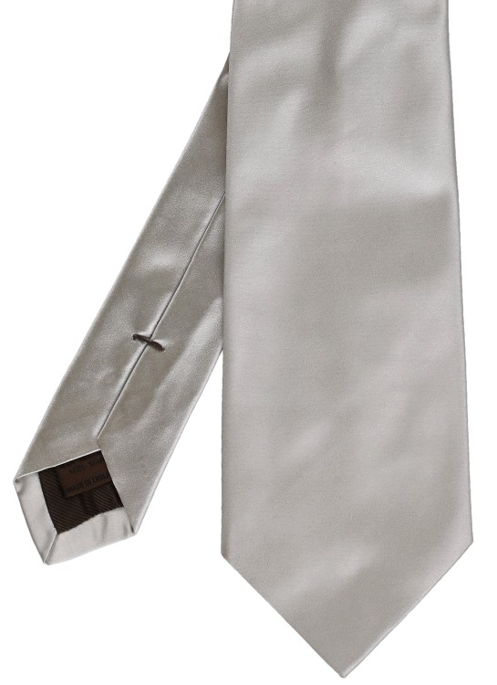 Shop Church's Silver Silk Tie In Grey