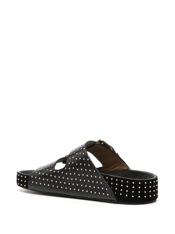 Shop Isabel Marant Black Studded Slippers