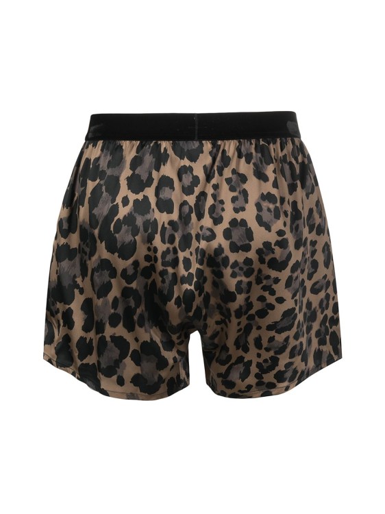 Shop Tom Ford Brown Stretch Silk Boxers In Black