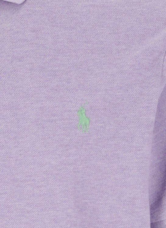 Shop Polo Ralph Lauren Polo Shirt With Pony In Purple