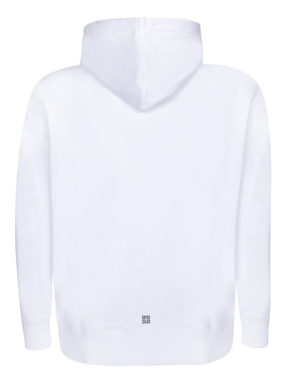 Shop Givenchy Front Logo Hoodie In Silver