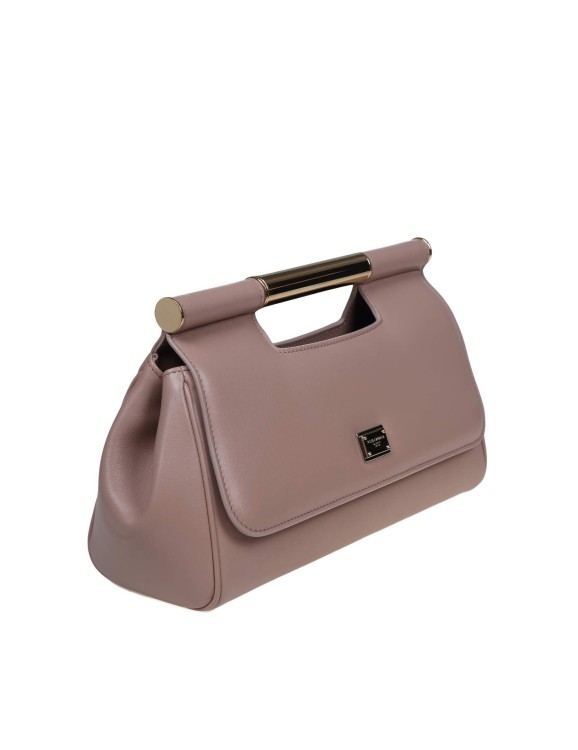 Shop Dolce & Gabbana Beige Leather Clutch Bag In Brown