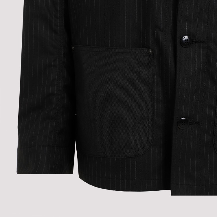 Shop Junya Watanabe Black Multi-pocket Jacket