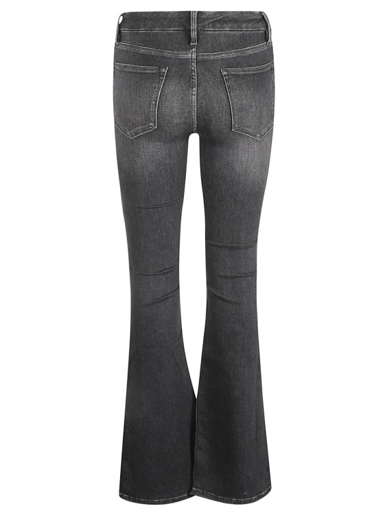 Shop Frame High-waisted Bootcut Jeans In Grey
