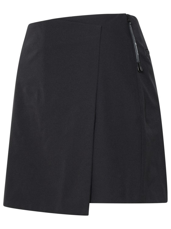 Shop Moncler Black Polyester Blend Shorts