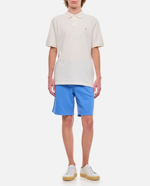 Shop Polo Ralph Lauren Cotton Sweat Shorts In Blue