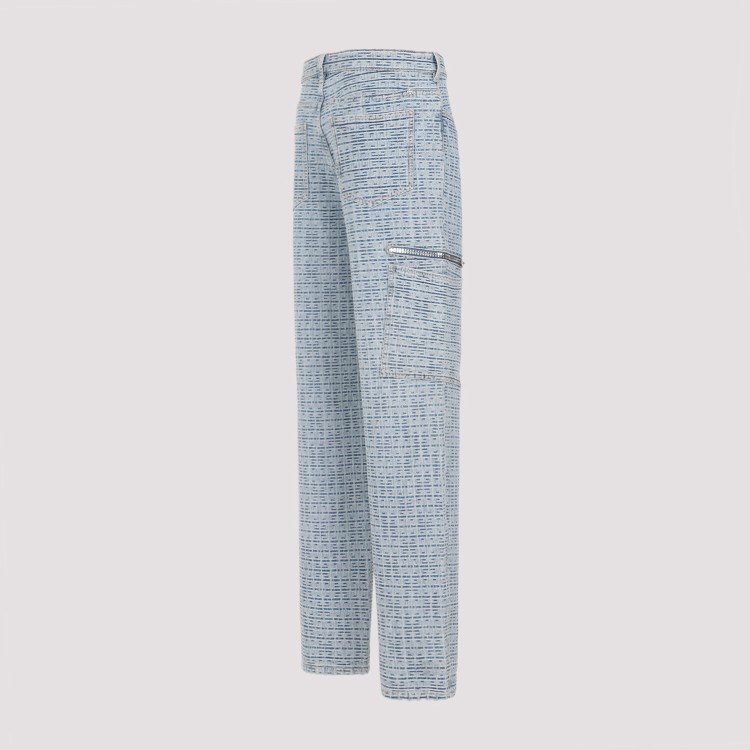 Shop Givenchy Light Blue Cotton Pants