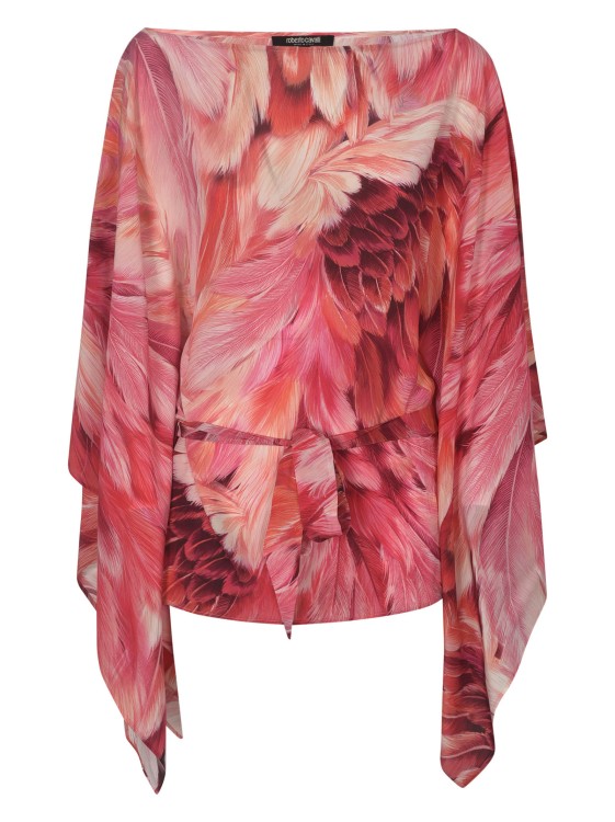 Shop Roberto Cavalli All-over Print Blouse In Pink