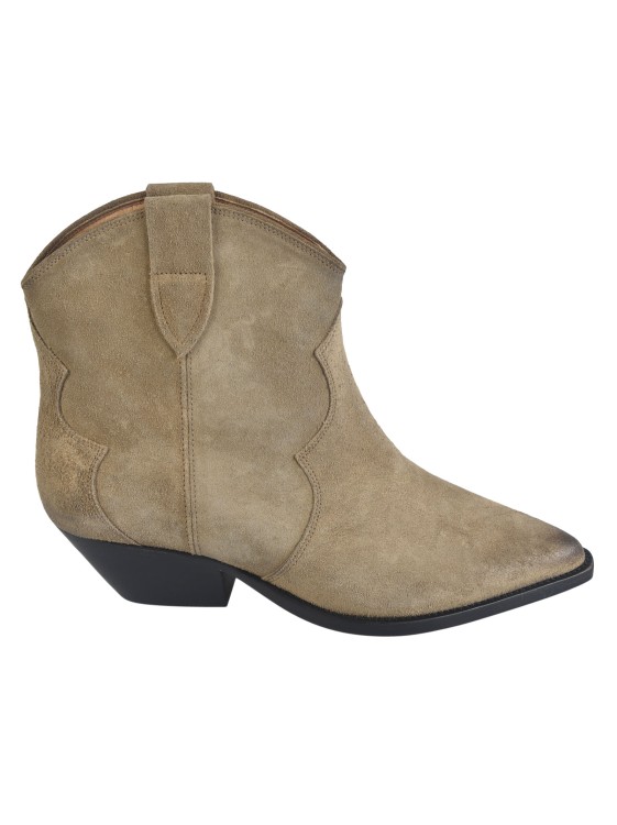 Isabel Marant Brown Suede 45mm Ankle Boots In Neutrals