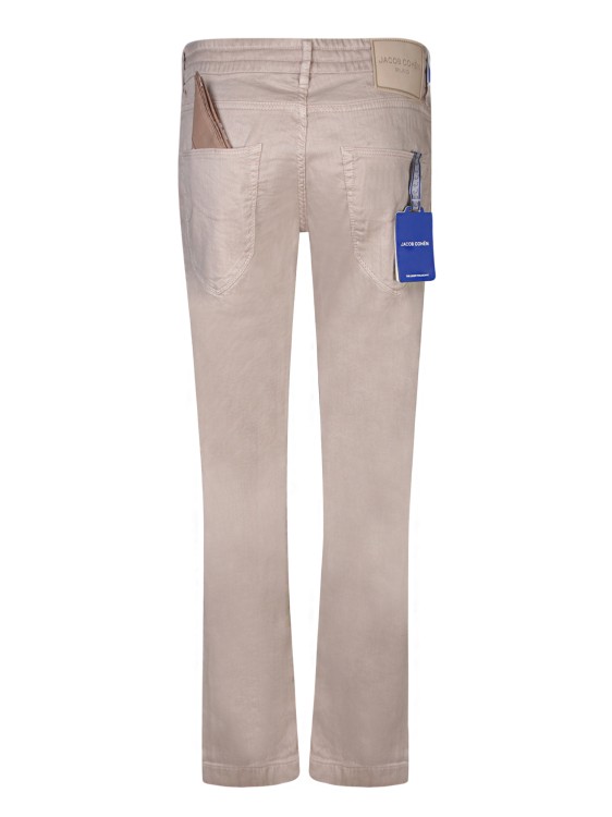 Shop Jacob Cohen Linen And Cotton Trousers In Neutrals