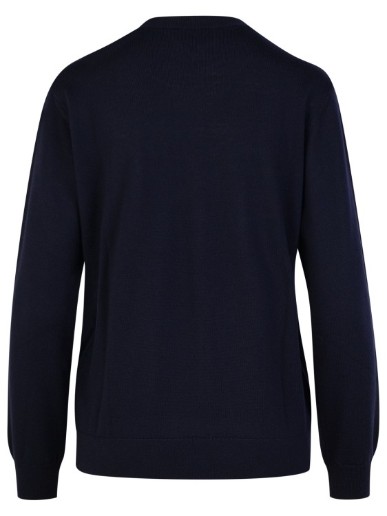 Shop Apc Philo' Navy Wool Sweater In Black