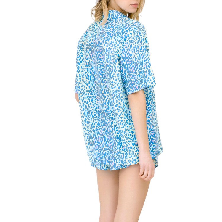 Shop Stella Mccartney Short Sleeves Blouse In Blue