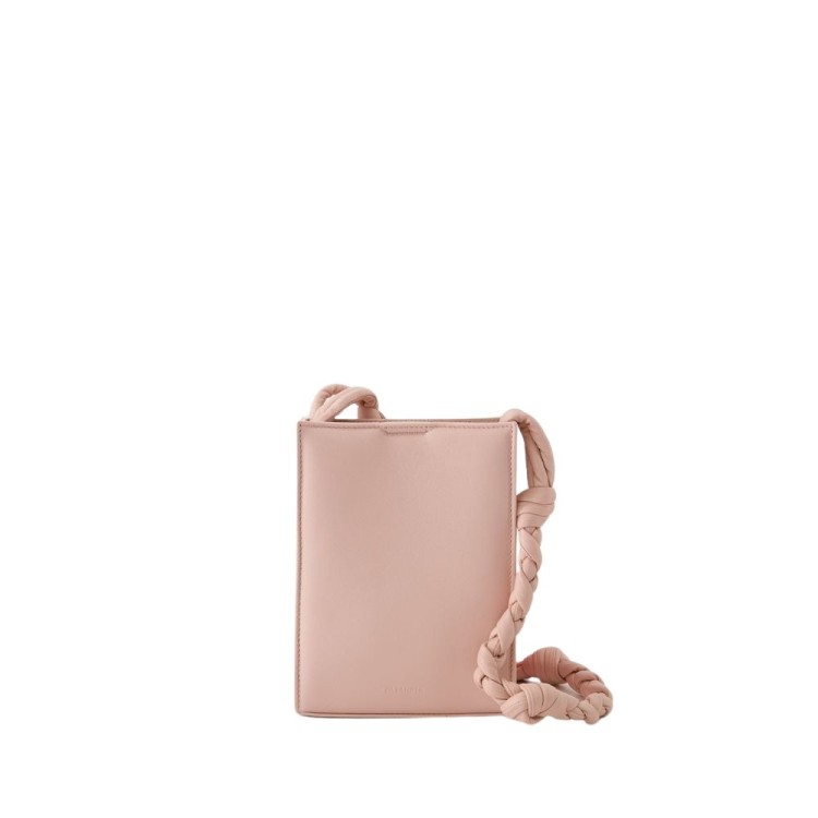 Shop Jil Sander Tangle Sm Padded Crossbody - Leather - Sepia Rose In Neutrals
