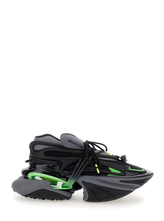 Balmain Unicorn Sneakers Multicolor In Black