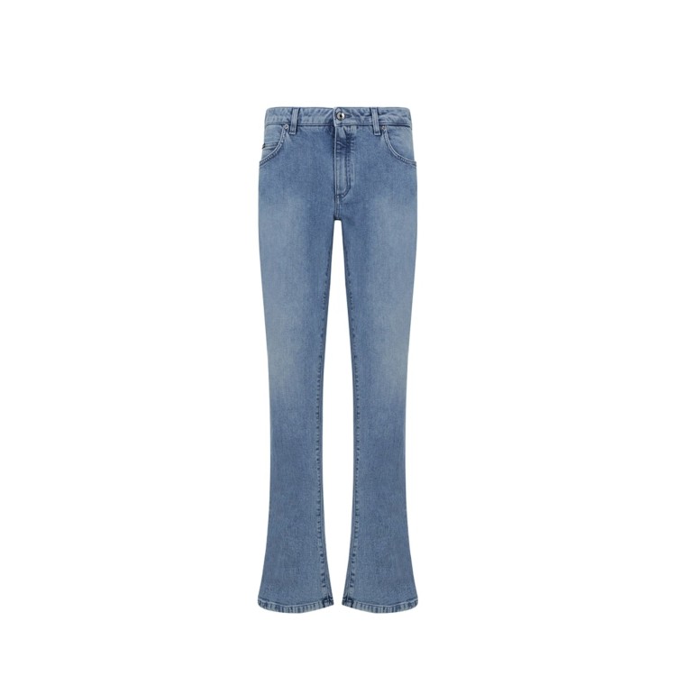 Shop Dolce & Gabbana Cotton Deinm Jeans In Blue