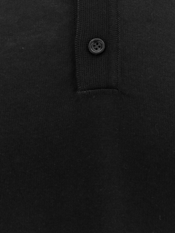Shop Roberto Collina Cotton Polo Shirt In Black