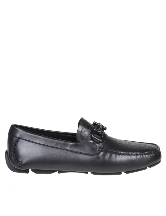Salvatore Ferragamo Men's Tangeri 2 Blue Leather Slip On Loafers Shoes