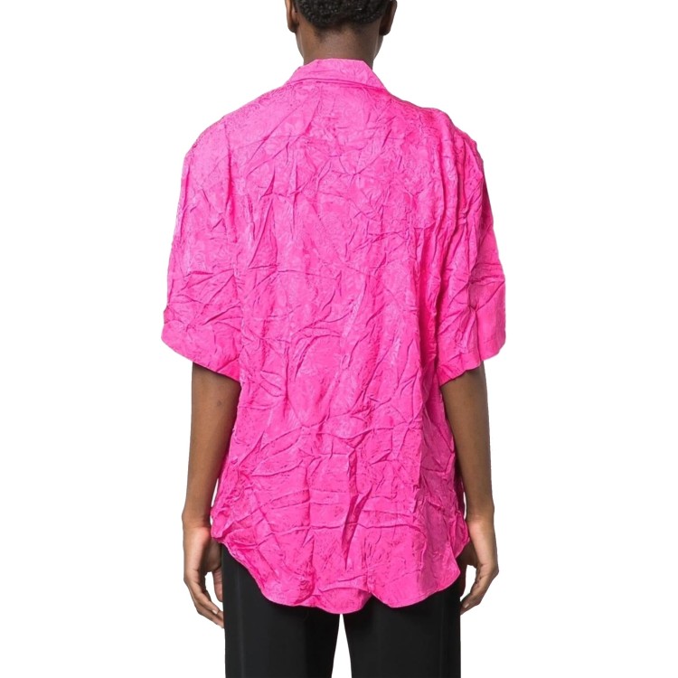 Shop Balenciaga Viscose Shirt In Pink