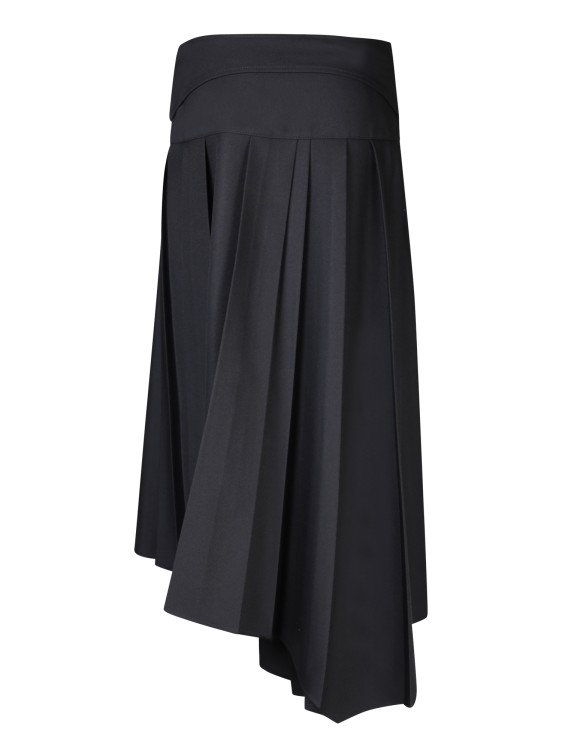 Shop Off-white Pleated Black Skirt