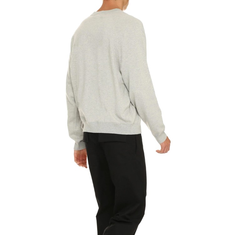 Shop Kenzo Wool Logo Sweater In Grey