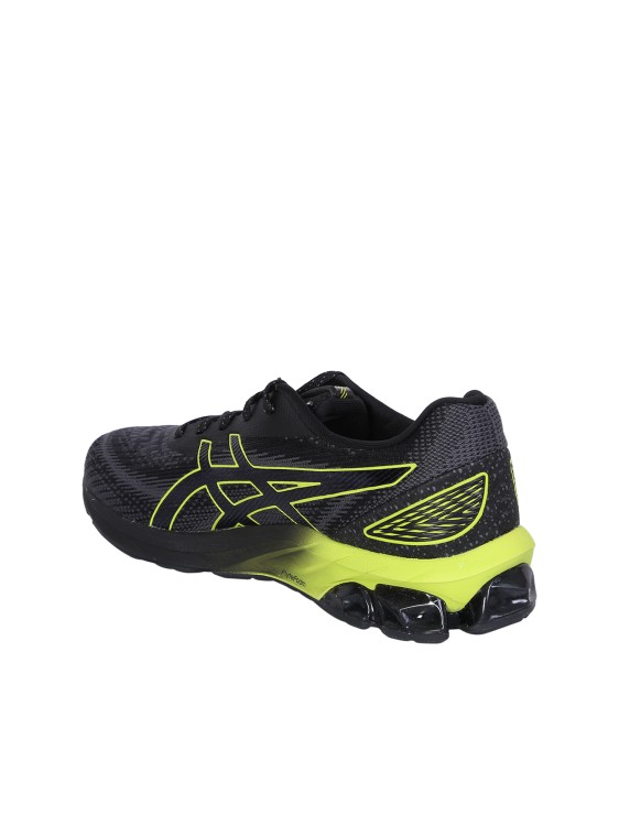 Shop Asics Black/ Lime Green Gel-quantum 180 Vii Sneakers