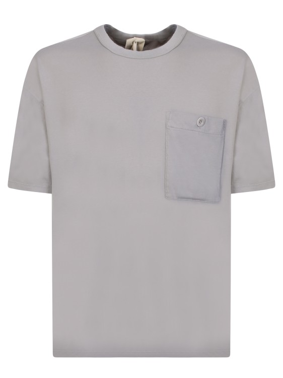Ten C Logo-patch T-shirt In Grey