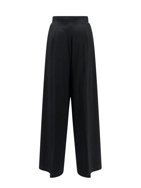Shop Erika Cavallini Silk Blend Trouser In Black