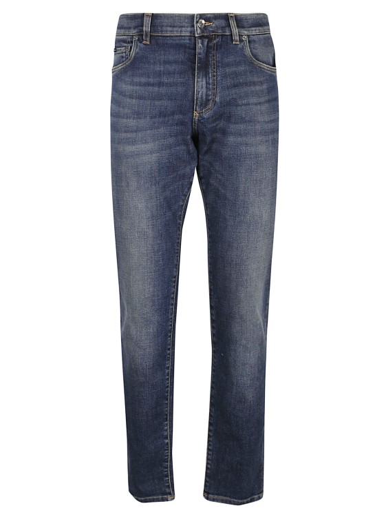 Dolce & Gabbana Dg Essentials Slim-fit Jeans In Blue