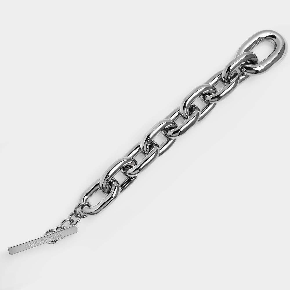 Rabanne Xl Link Brac Bracelet In Silver