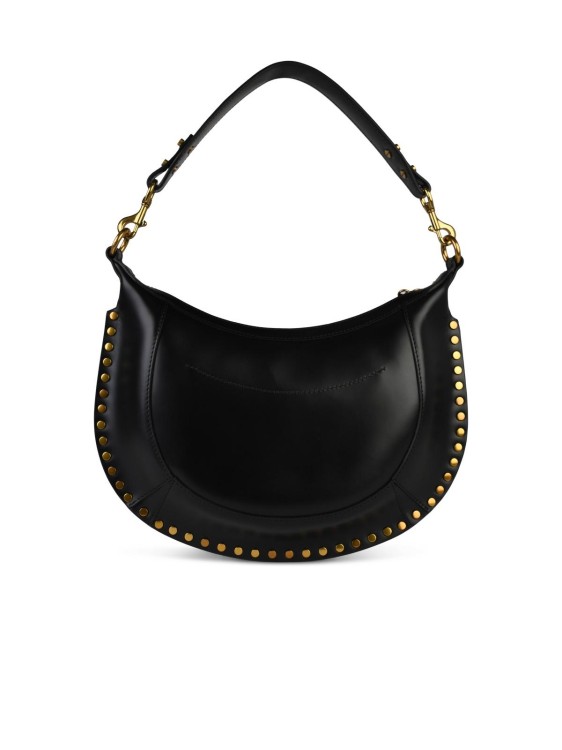 Shop Isabel Marant Naoko' Black Leather Crossbody Bag
