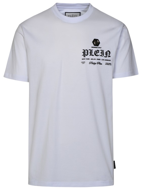 Shop Philipp Plein Short-sleeved T-shirt In White