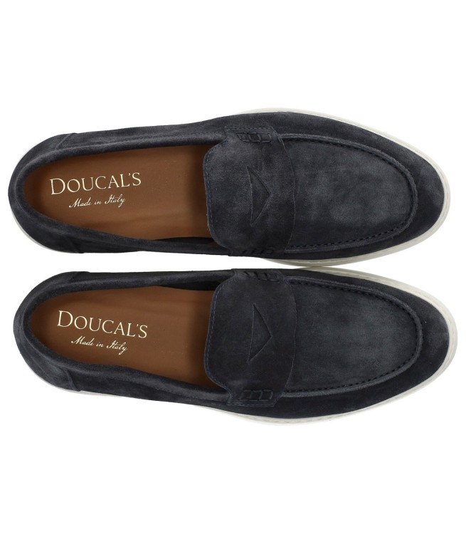 Shop Doucal's Adler Dark Blue Loafer