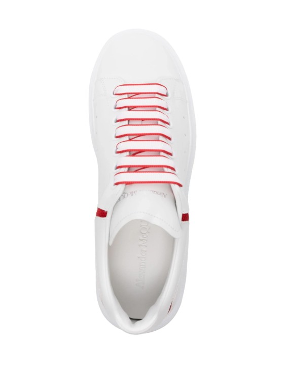 Shop Alexander Mcqueen White Lace-up Sneakers