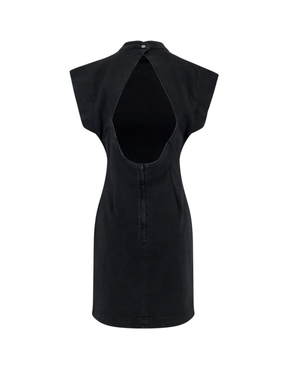 Shop Isabel Marant Stretch Cotton Dress In Black