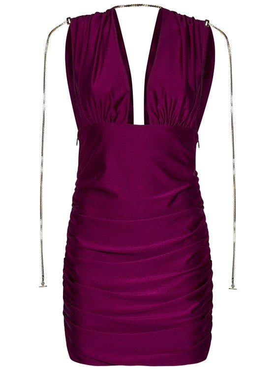 Shop Danamè Andrea Short Dress In Purple