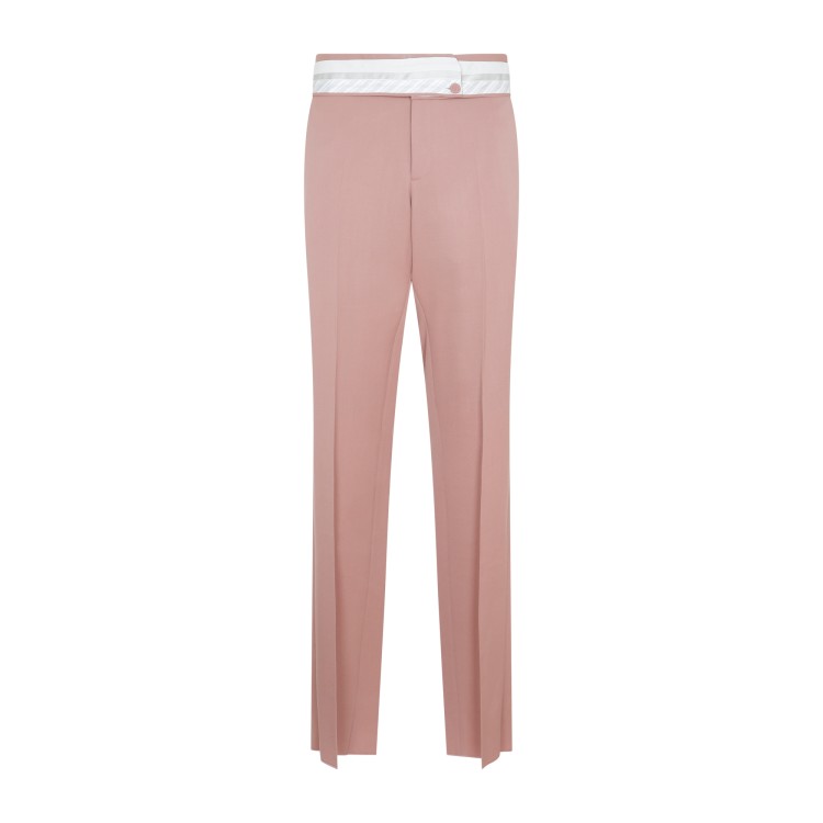 Shop Dior Pink Wool Pants