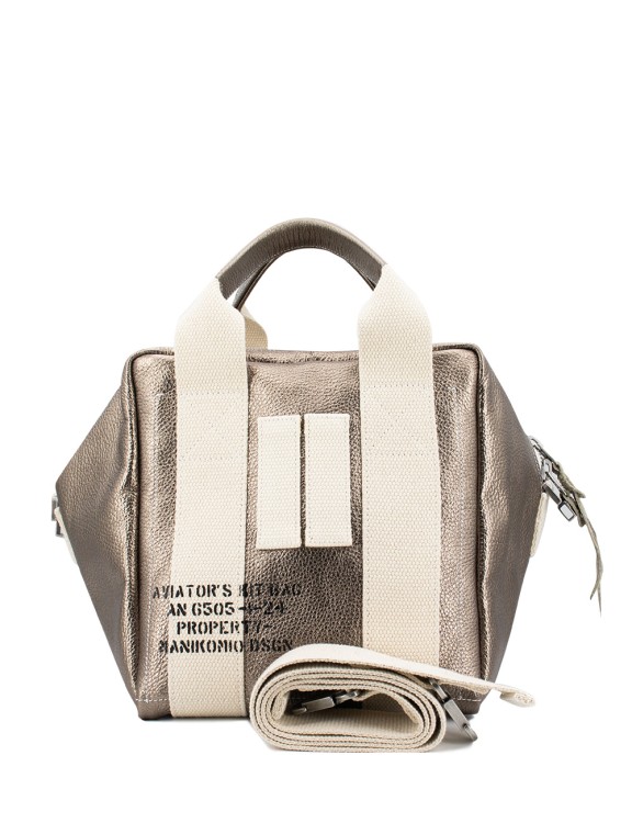 Shop Manikomio Dsgn Tactical Duffle Bag In Metallic