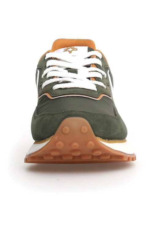 Shop W6yz Technical Fabric Sneakers In Brown