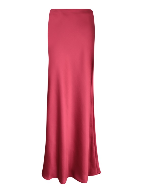 Shop Blanca Vita Elegant Midi-length Skirt In Burgundy